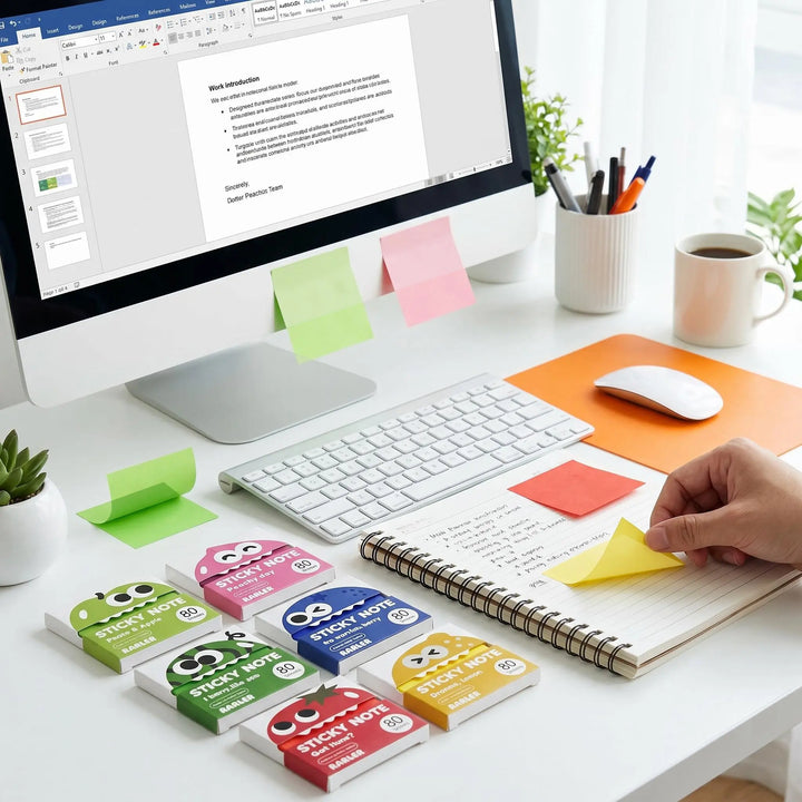 Notes Adhésives Transparentes Pailletées – 960 Feuilles