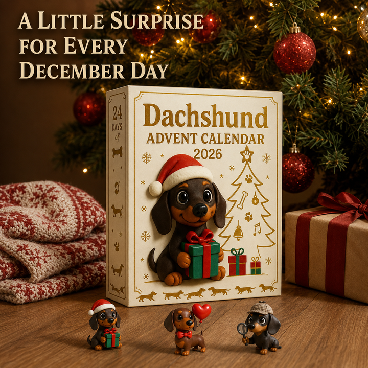 🎁 Calendrier de l’Avent Teckel 2026 – Boîte Surprise 💕🐶