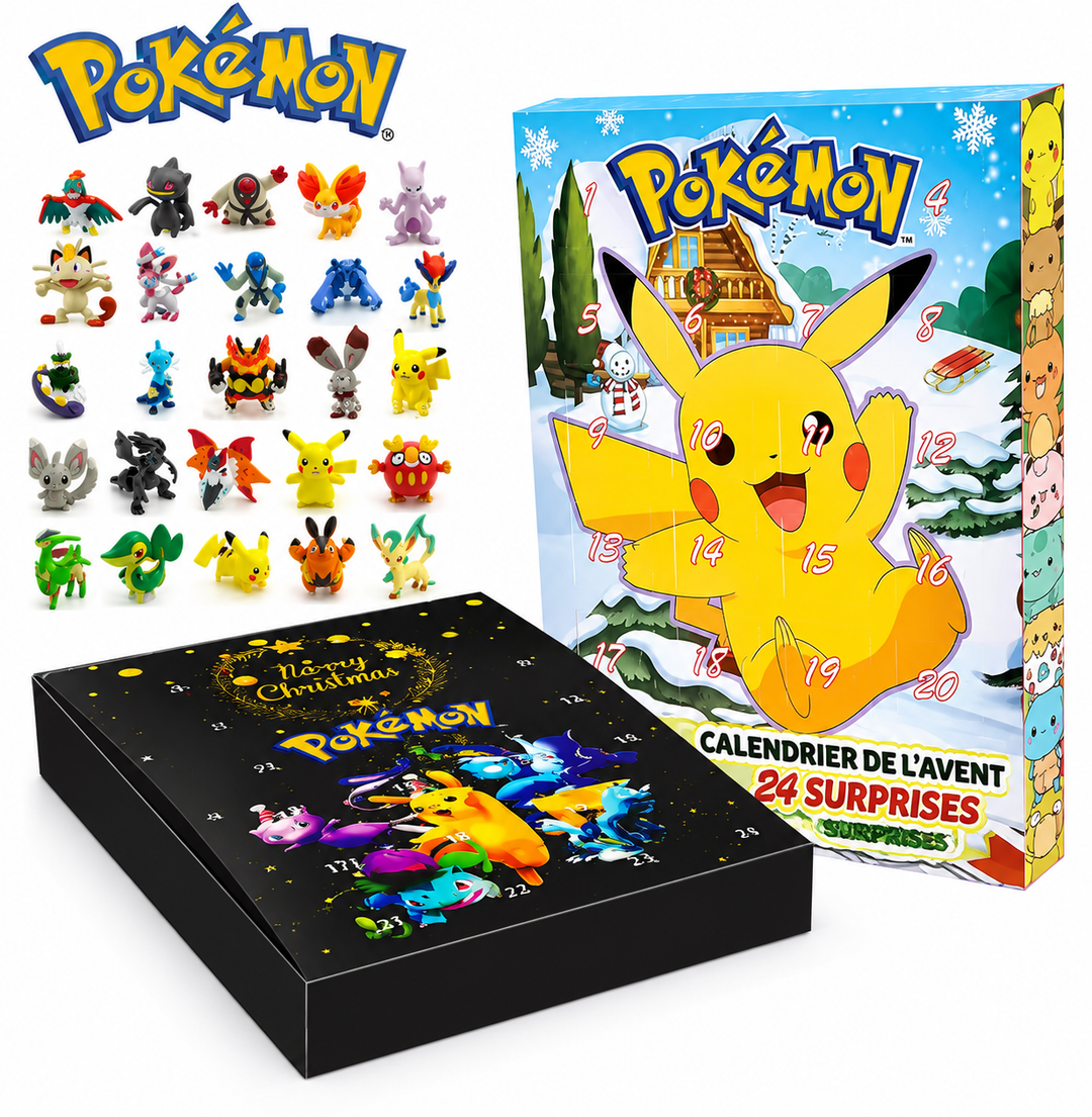 Calendrier de l’Avent Pokémon – 24 figurines surprises