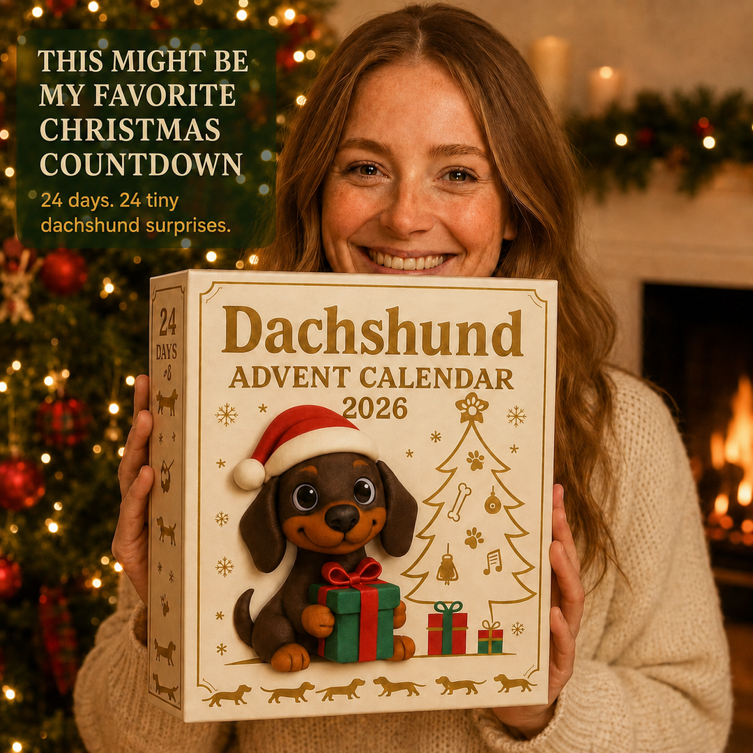 🎁 Calendrier de l’Avent Teckel 2026 – Boîte Surprise 💕🐶
