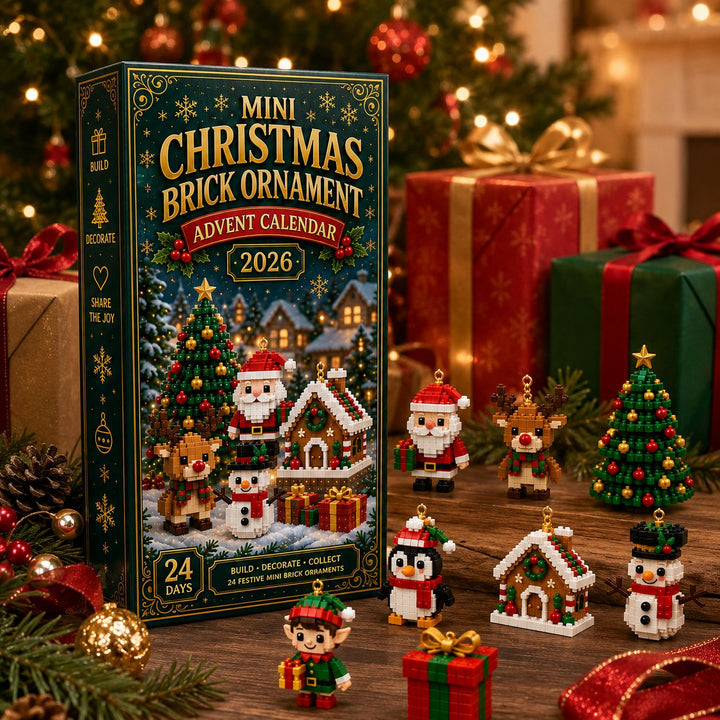 🎄 Calendrier de l’Avent – 24 mini ornements de Noël à construire et accrocher. 🧱✨