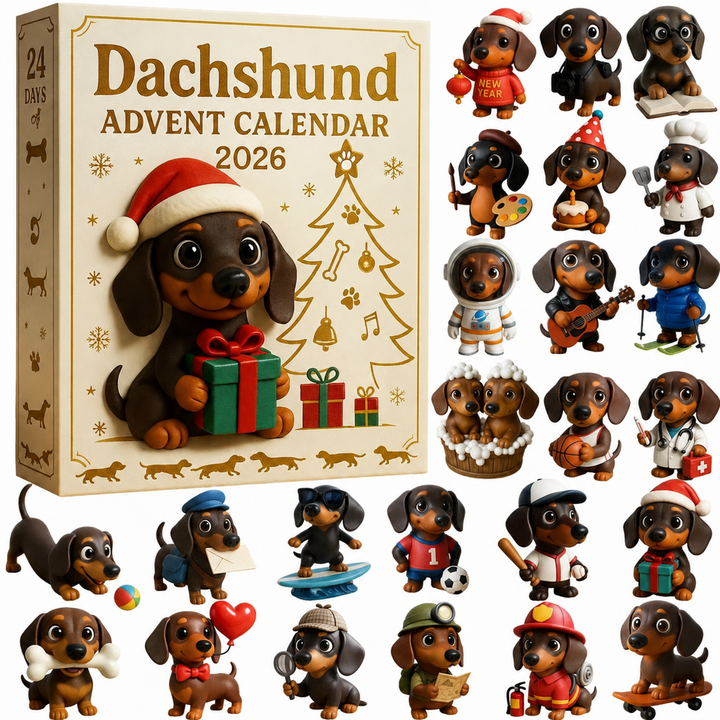 🎄🐾 Calendrier de l'Avent Teckel 2026 🐶✨