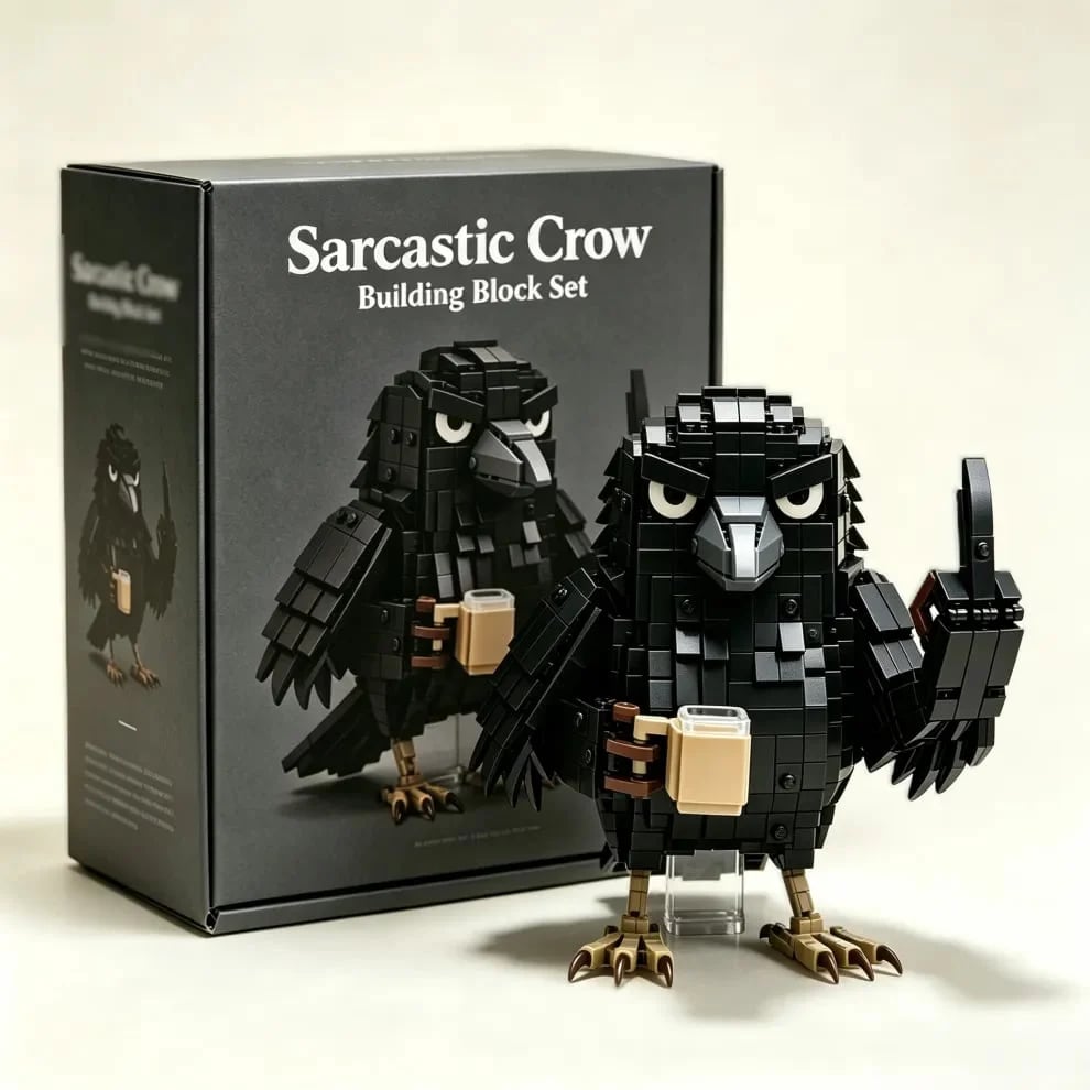 🐦‍⬛ Corbeau Sarcastique – Kit de Construction ☕