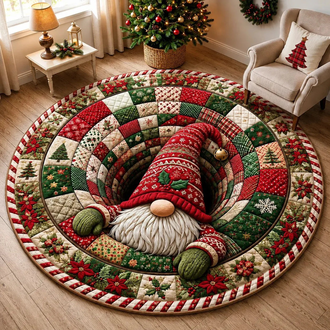 🎄 Tapis de Noël avec illusion d’optique 3D