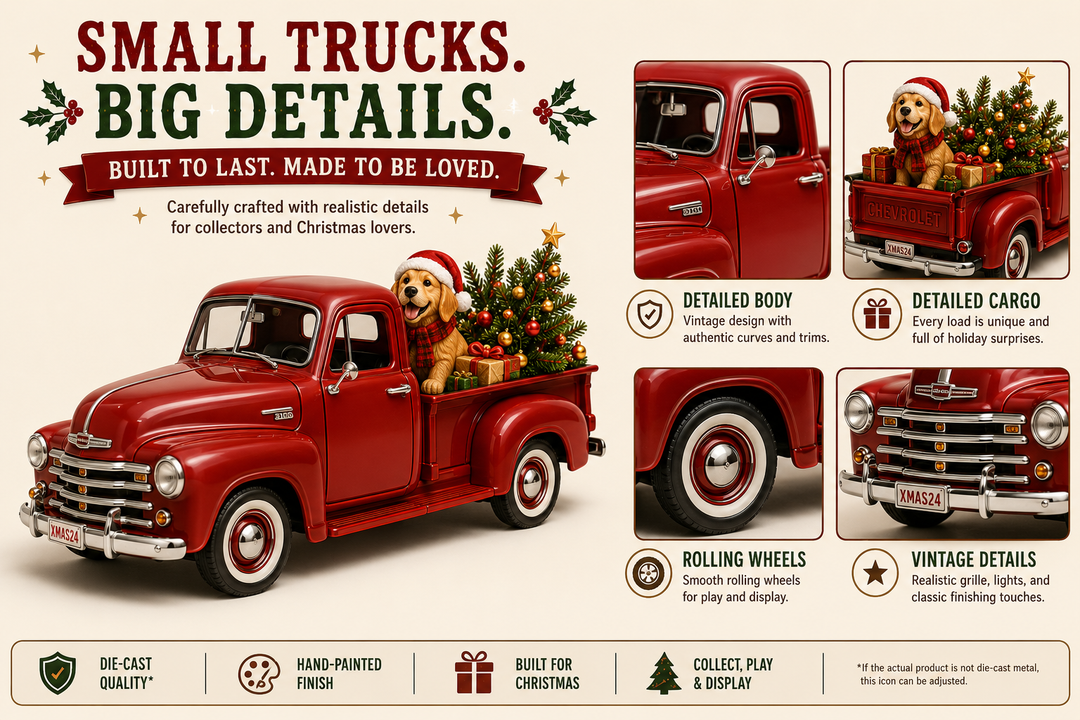 🎄🛻 Calendrier de l’Avent Pick-Up de Noël – 24 Surprises Festives ✨