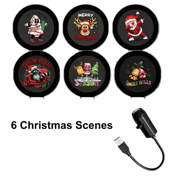✨Projecteur de Noël HD Plug-&-Play – 6 ou 10 scènes festives