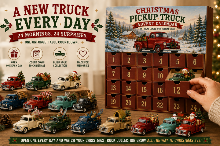 🎄🛻 Calendrier de l’Avent Pick-Up de Noël – 24 Surprises Festives ✨