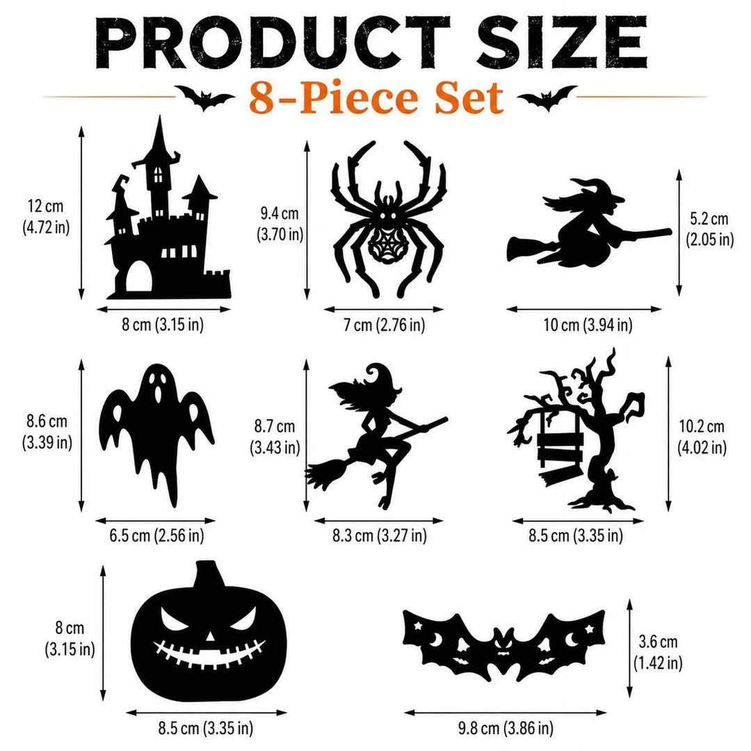 Silhouettes LED Halloween – Décoration Adhésive