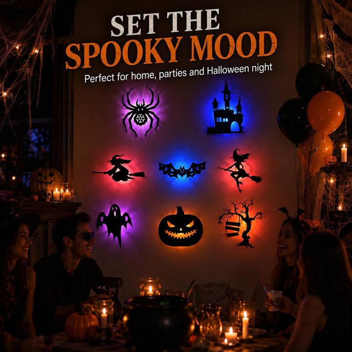 Silhouettes LED Halloween – Décoration Adhésive