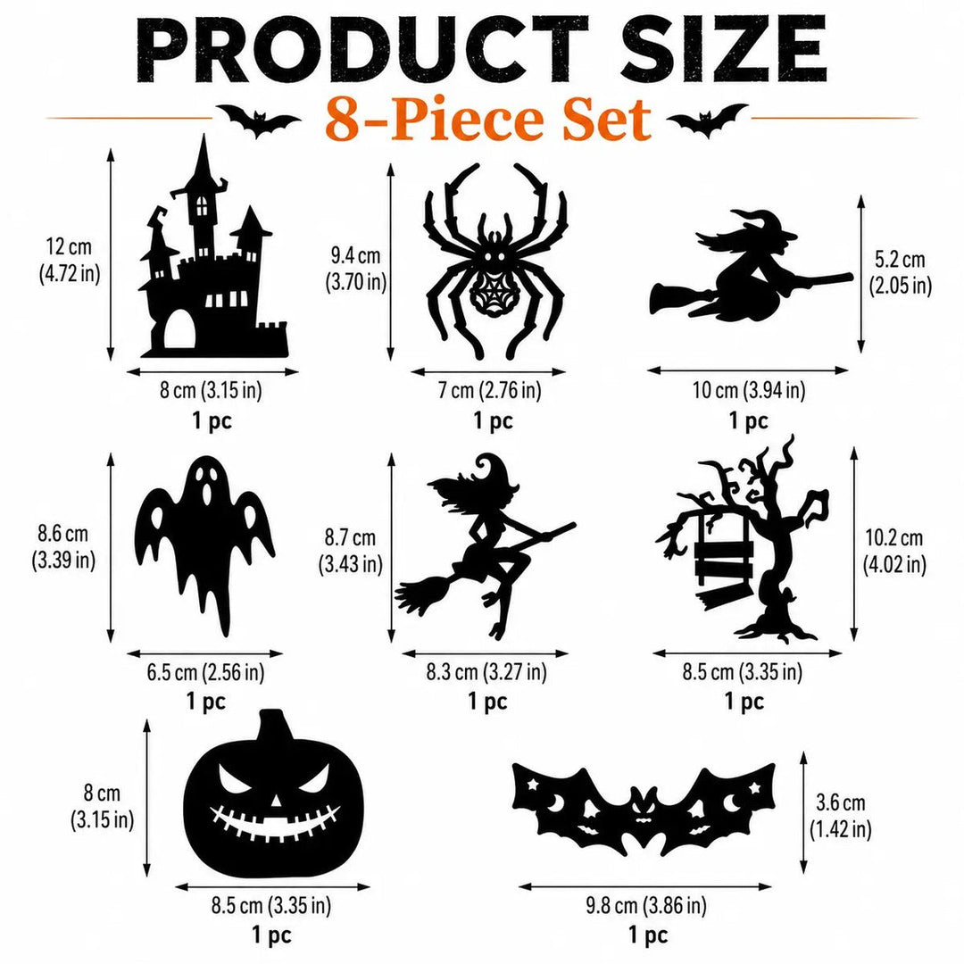 Silhouettes LED Halloween – Décoration Adhésive