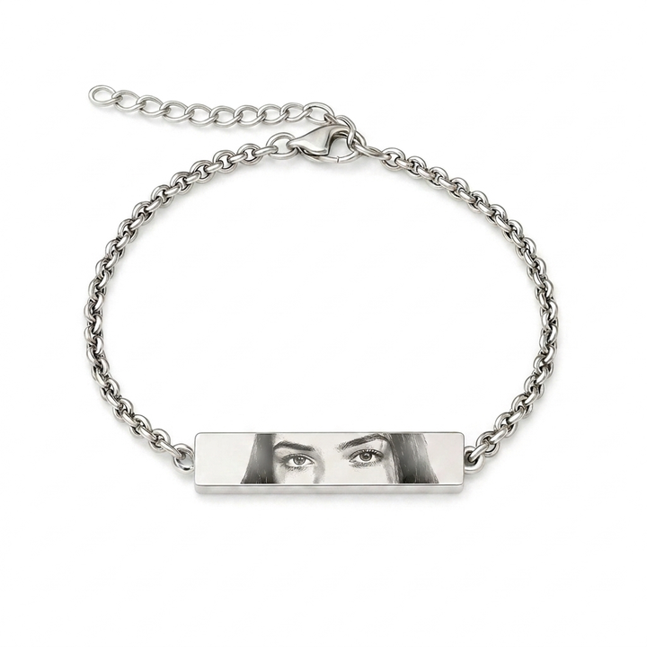 Bracelet personnalisé avec photo des yeux