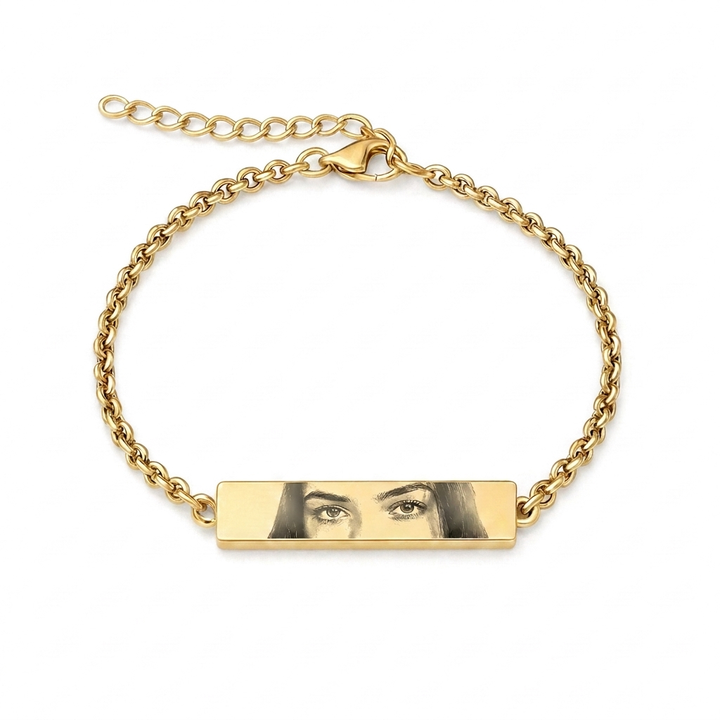 Bracelet personnalisé avec photo des yeux