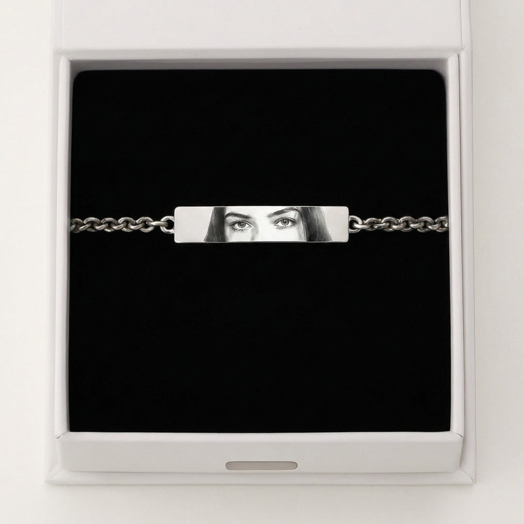 Bracelet personnalisé avec photo des yeux