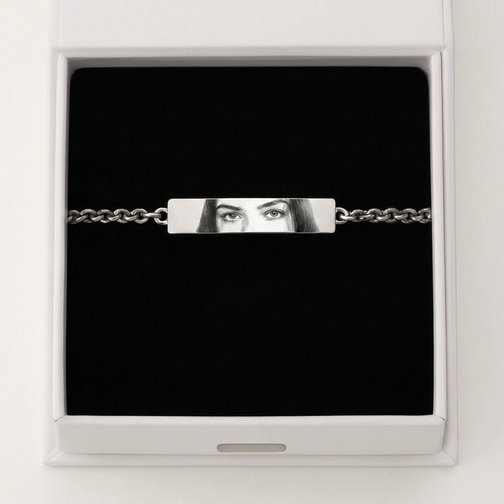 Bracelet personnalisé avec photo des yeux