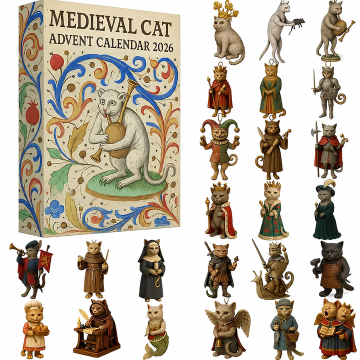 🔥 Édition limitée – Plus que 100 ! ✨ Calendrier de l’Avent Chat Médiéval 2026