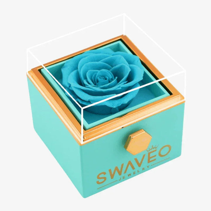 Coffret Rose Éternelle avec Collier Gravé