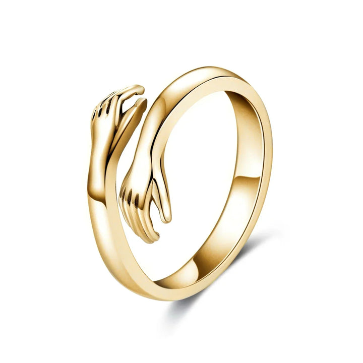 Bague « Étreinte Dorée »